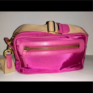 ‎Moschino Fushia Crossbody Adjustable Bag
